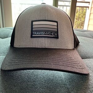 Travis Mathew Gray and Black Men's Hat